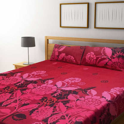 3D Crystal Cotton Bedsheet – Double Bed