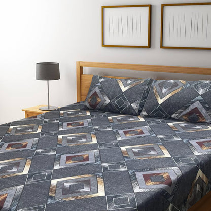 3D Crystal Cotton Bedsheet – Double Bed