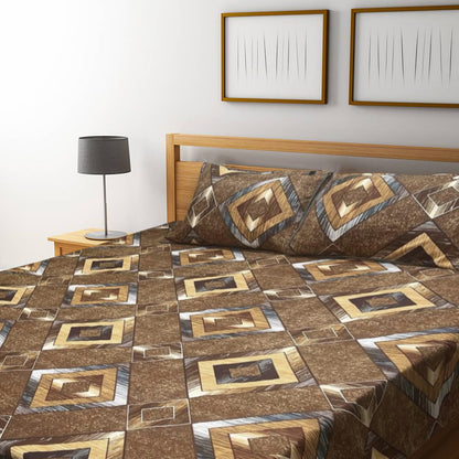 3D Crystal Cotton Bedsheet – Double Bed