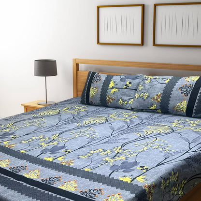 3D Crystal Cotton Bedsheet – Double Bed