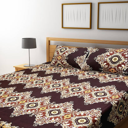 3D Crystal Cotton Bedsheet – Double Bed