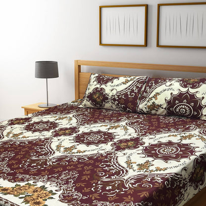 3D Crystal Cotton Bedsheet – Double Bed