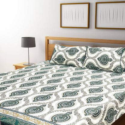 3D Crystal Cotton Bedsheet – Double Bed