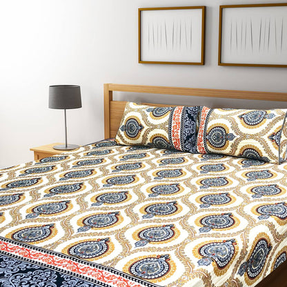 3D Crystal Cotton Bedsheet – Double Bed