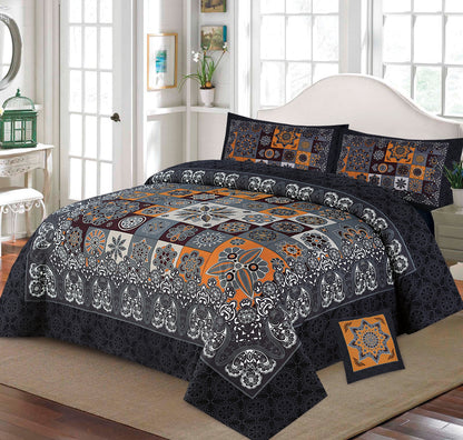 3 D PANAL BEDSHEET CRYSTAL COTTON