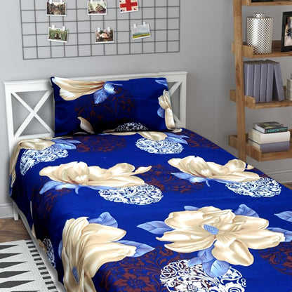 3D Crystal Cotton Single Pair Bedsheets