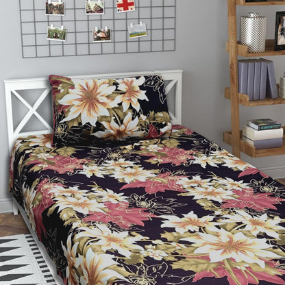 3D Crystal Cotton Single Pair Bedsheets