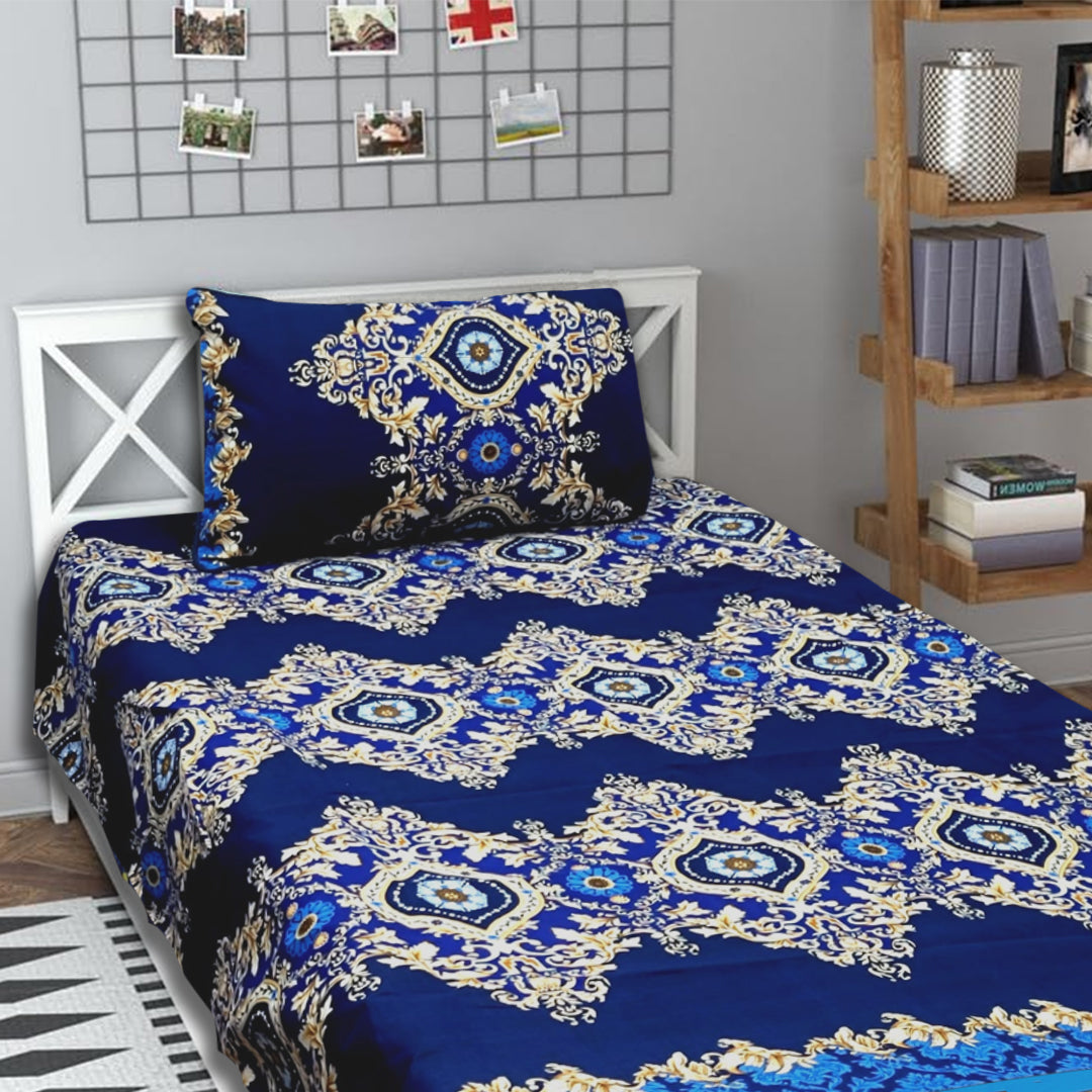 3D Crystal Cotton Single Pair Bedsheets
