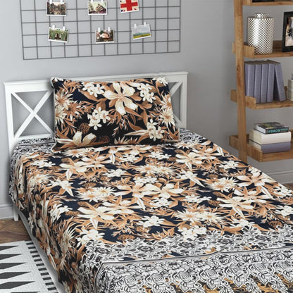 3D Crystal Cotton Single Pair Bedsheets