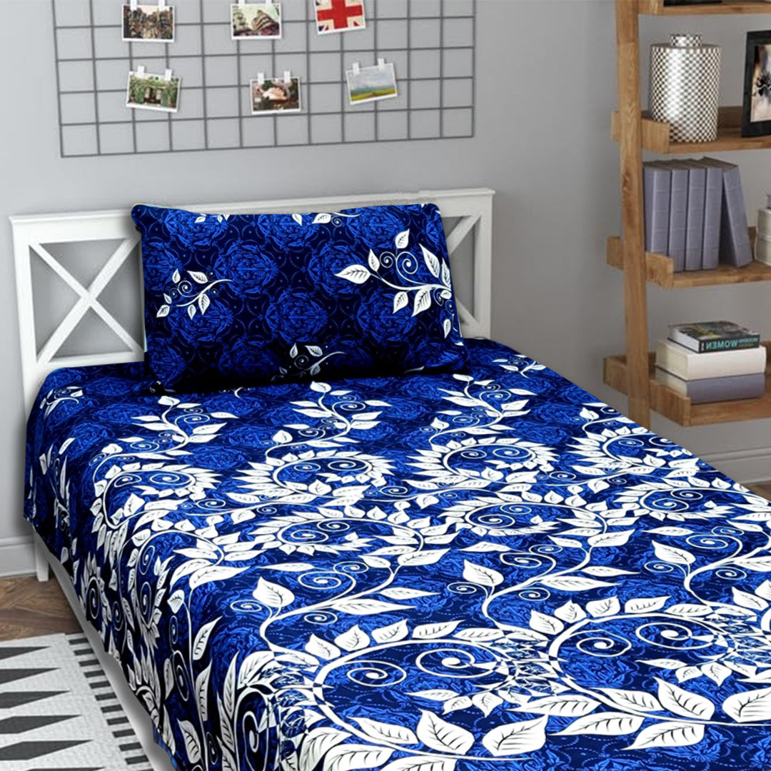3D Crystal Cotton Single Pair Bedsheets