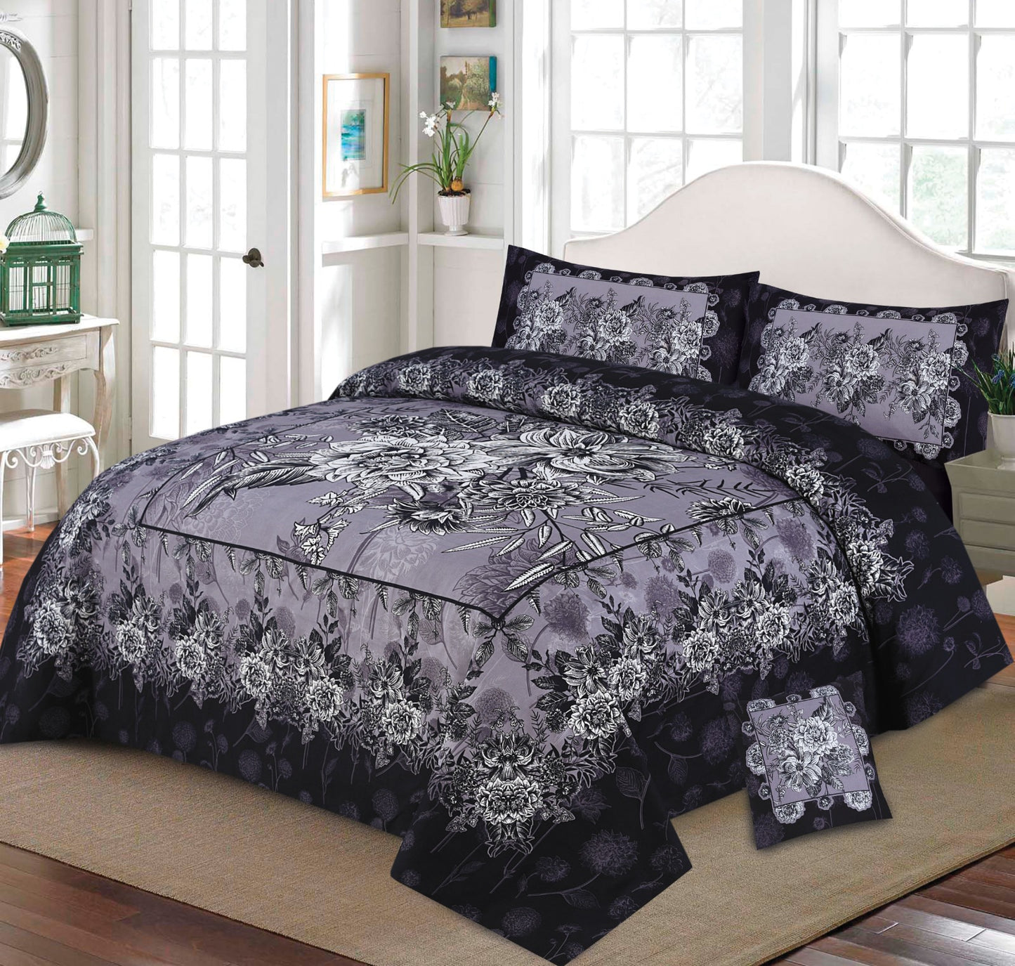 3 D PANAL BEDSHEET CRYSTAL COTTON