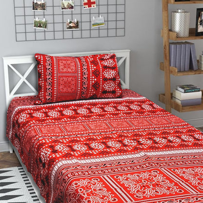 3D Crystal Cotton Single Pair Bedsheets