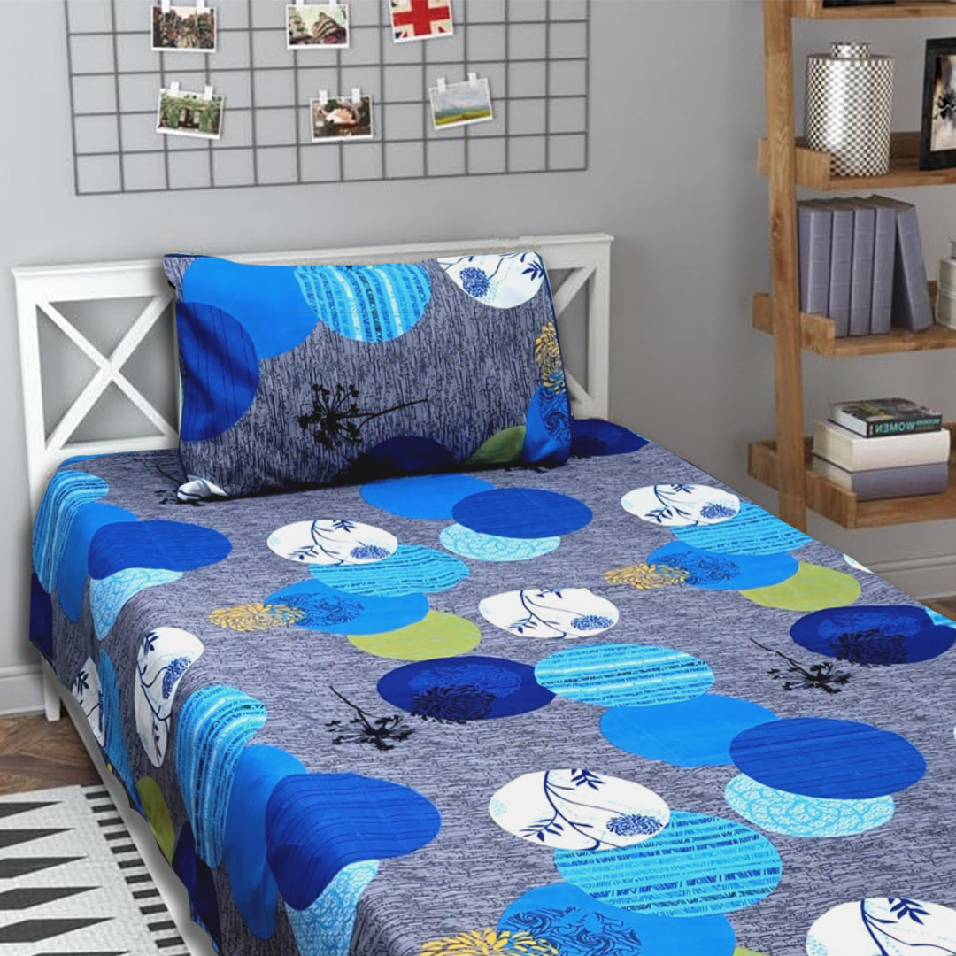 3D Crystal Cotton Single Pair Bedsheets