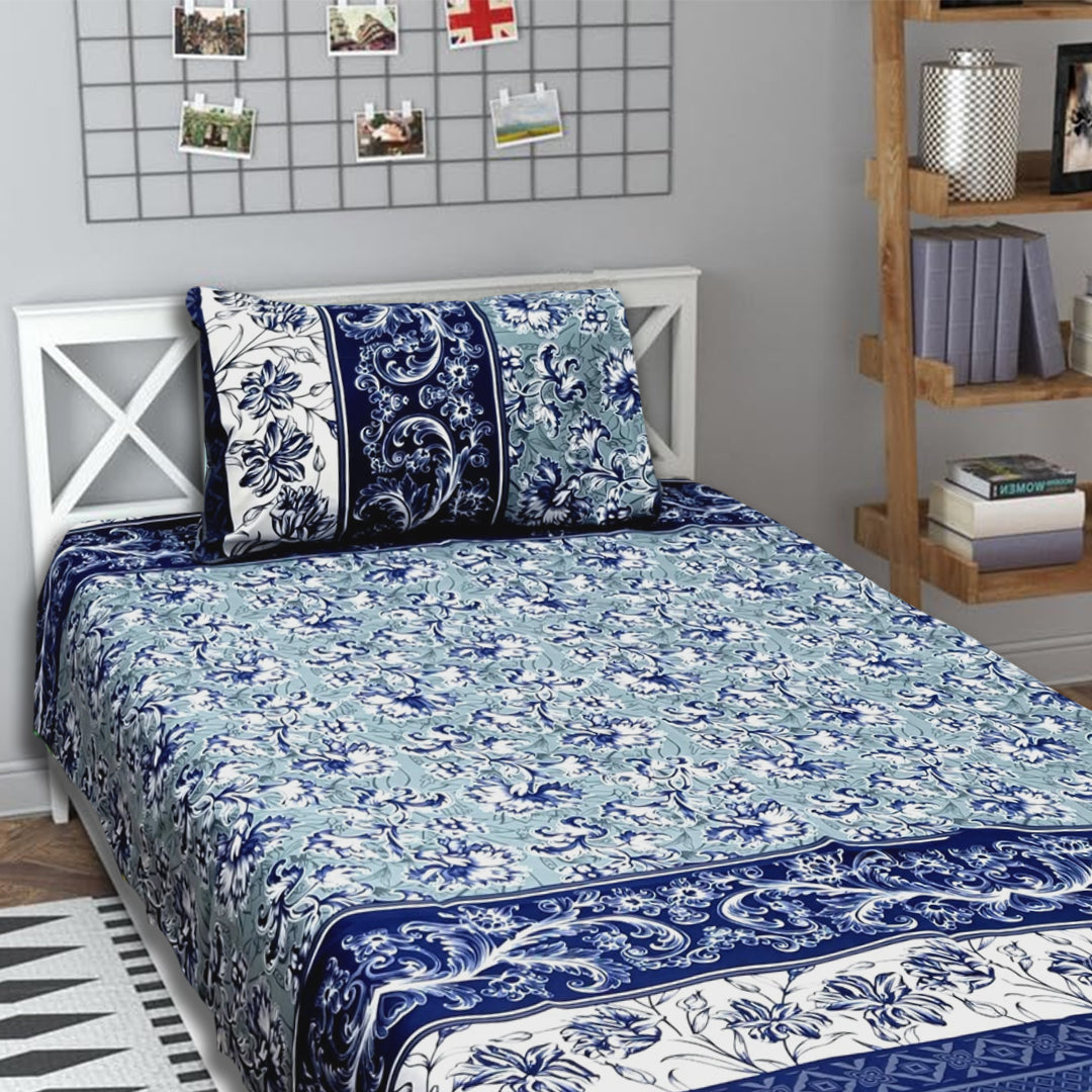 3D Crystal Cotton Single Pair Bedsheets