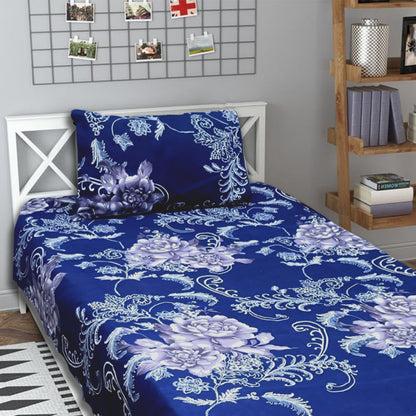 3D Crystal Cotton Single Pair Bedsheets
