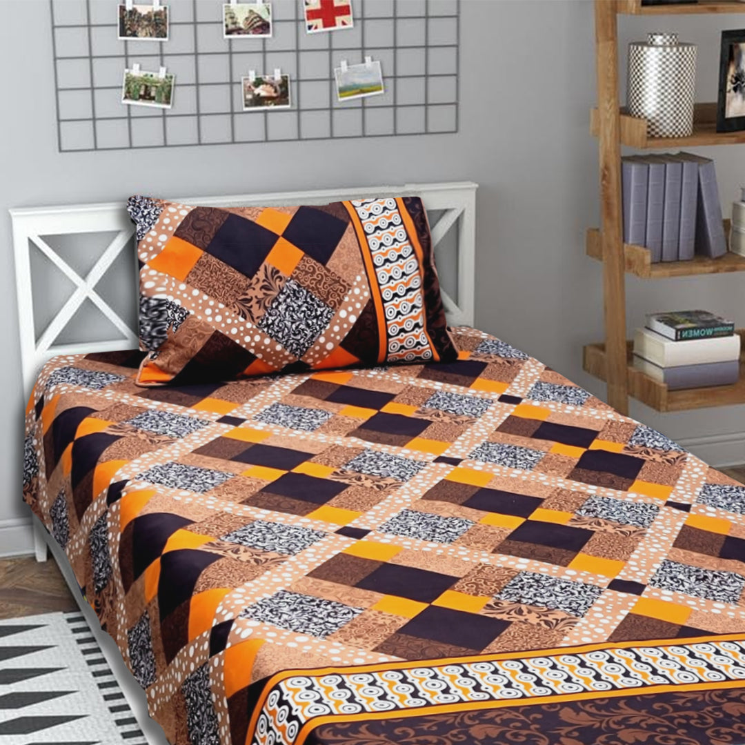 3D Crystal Cotton Single Pair Bedsheets