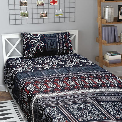 3D Crystal Cotton Single Pair Bedsheets