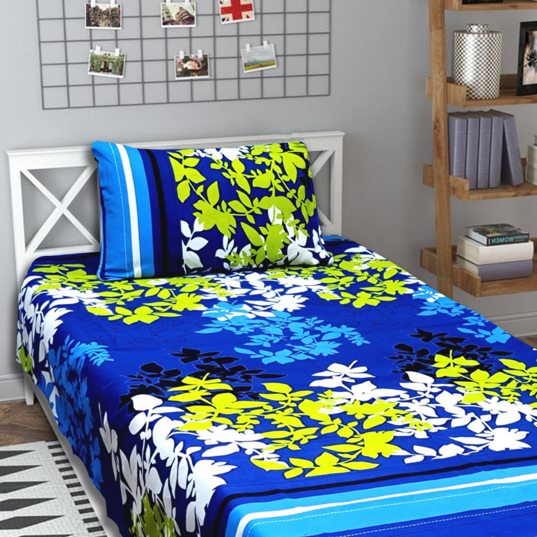 3D Crystal Cotton Single Pair Bedsheets