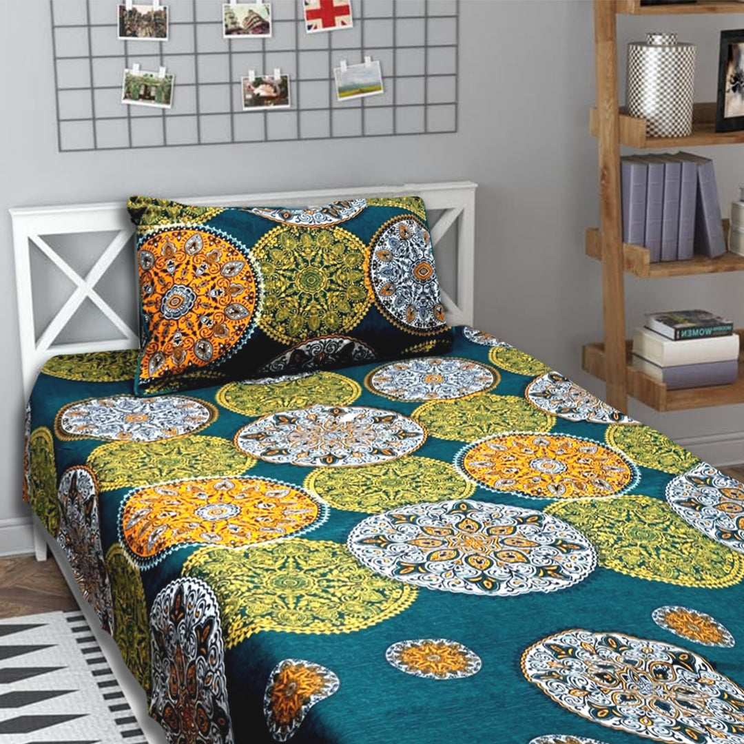 3D Crystal Cotton Single Pair Bedsheets