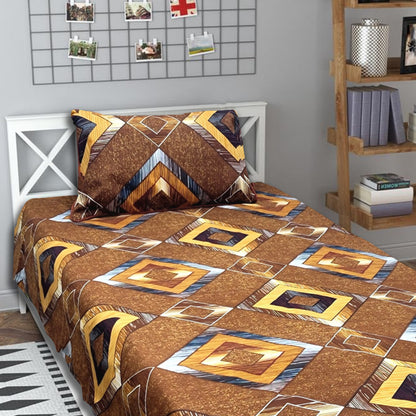 3D Crystal Cotton Single Pair Bedsheets