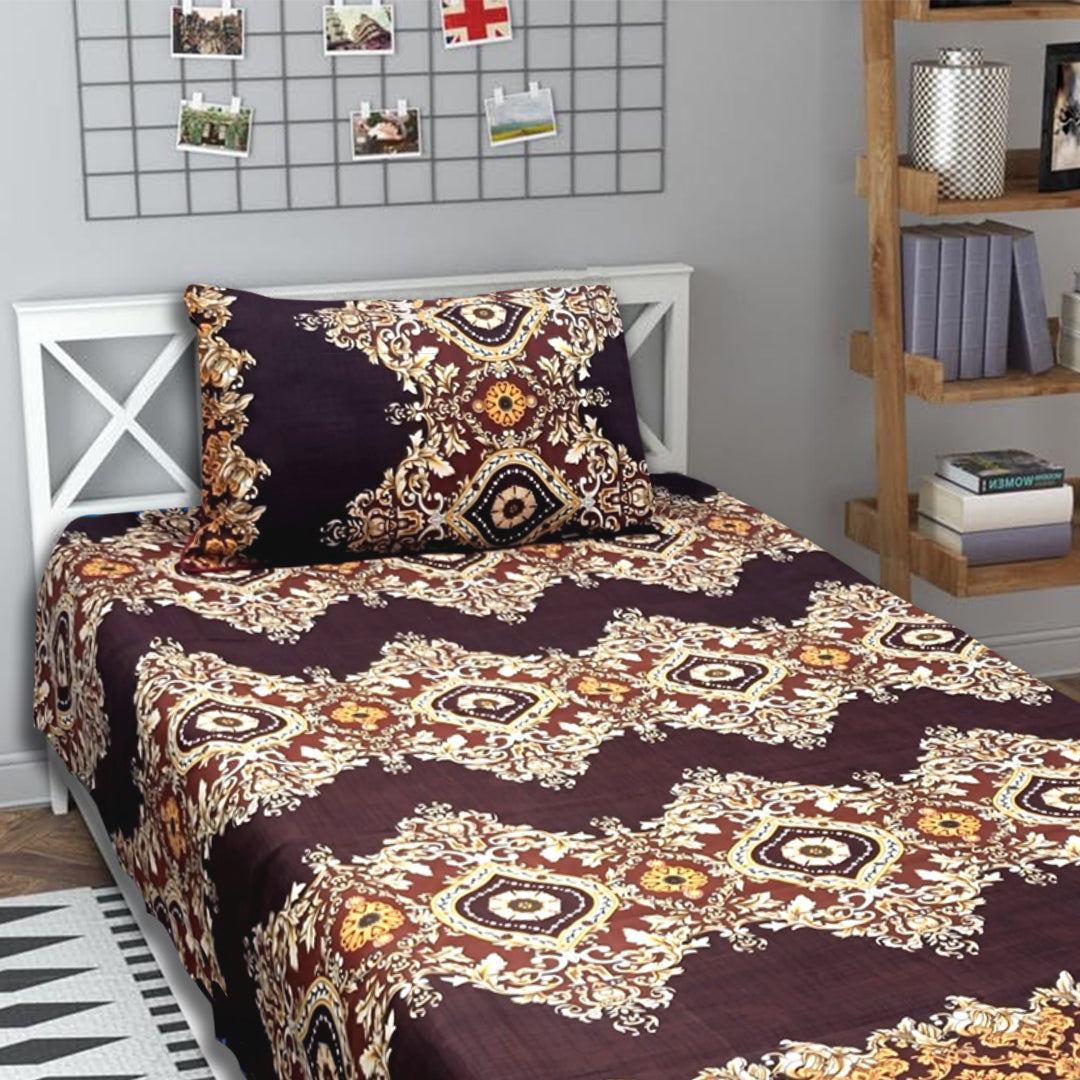 3D Crystal Cotton Single Pair Bedsheets