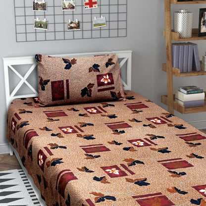 3D Crystal Cotton Single Pair Bedsheets