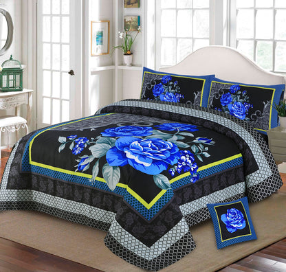 3 D PANAL BEDSHEET CRYSTAL COTTON