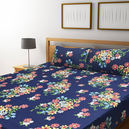 3D Crystal Cotton Bedsheet – Double Bed