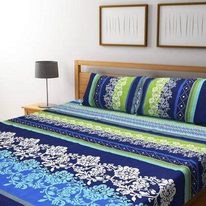 3D Crystal Cotton Bedsheet – Double Bed