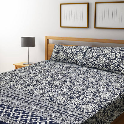 3D Crystal Cotton Bedsheet – Double Bed