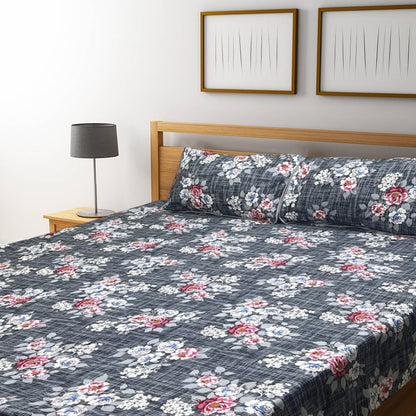 3D Crystal Cotton Bedsheet – Double Bed