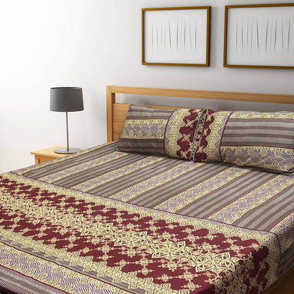 3D Crystal Cotton Bedsheet – Double Bed