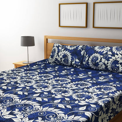 3D Crystal Cotton Bedsheet – Double Bed