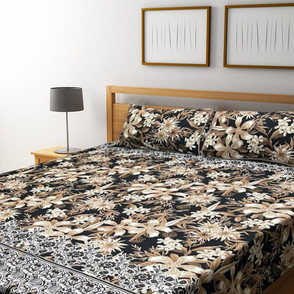 3D Crystal Cotton Bedsheet – Double Bed
