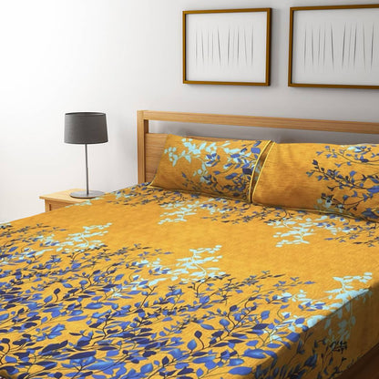 3D Crystal Cotton Bedsheet – Double Bed