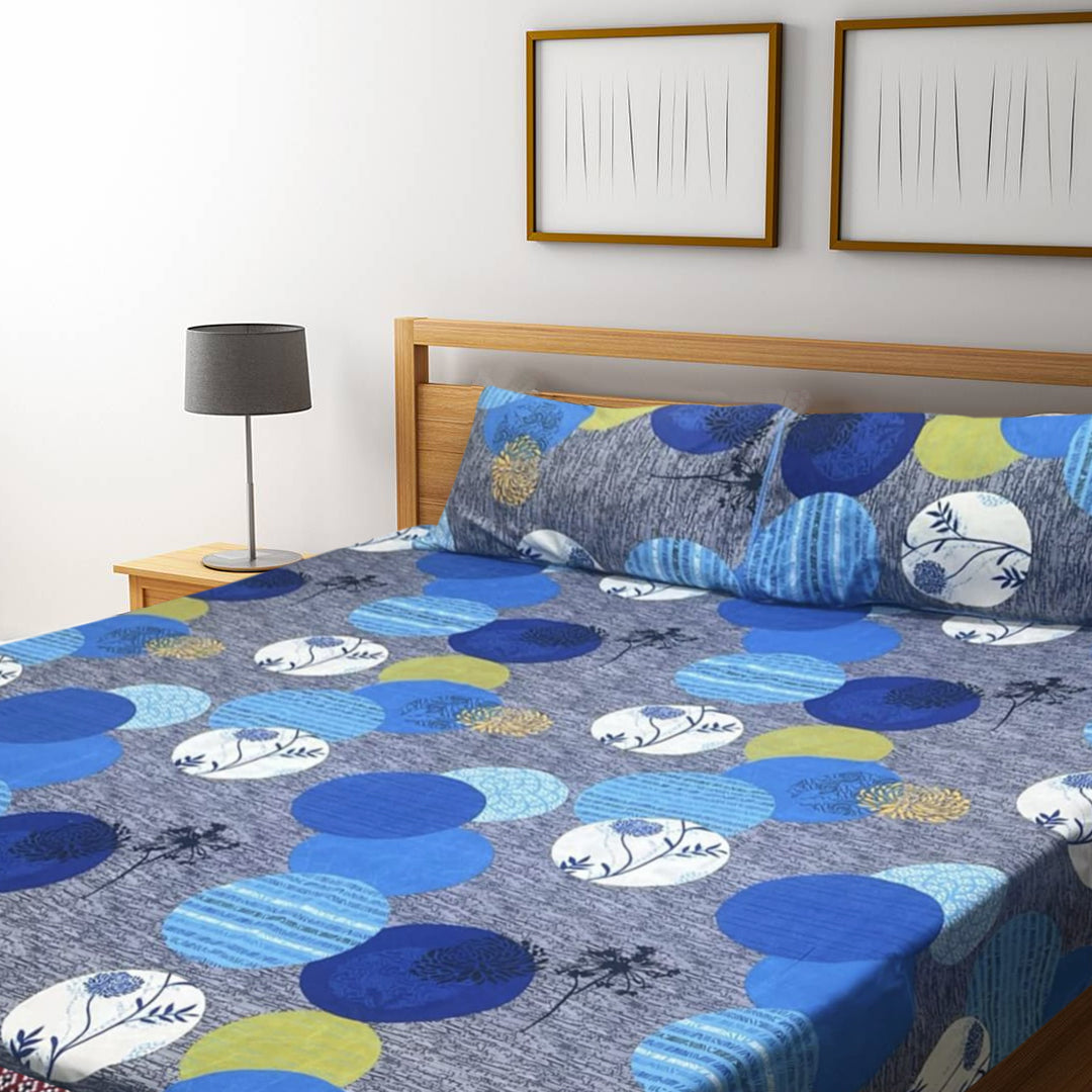 3D Crystal Cotton Bedsheet – Double Bed
