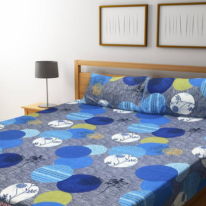 3D Crystal Cotton Bedsheet – Double Bed