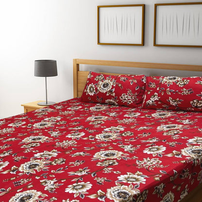 3D Crystal Cotton Bedsheet – Double Bed