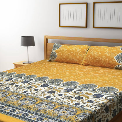 3D Crystal Cotton Bedsheet – Double Bed