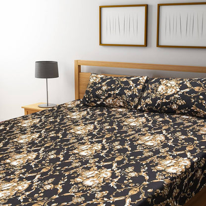 3D Crystal Cotton Bedsheet – Double Bed