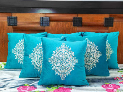 5 Pcs Velvet Jaquard Cushion
