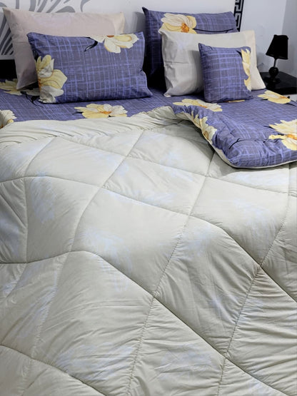 Pure Cotton Printed 7 pcs Vicky Razai Set