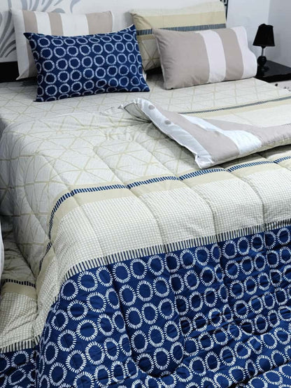 Pure Cotton Printed 7 pcs Vicky Razai Set