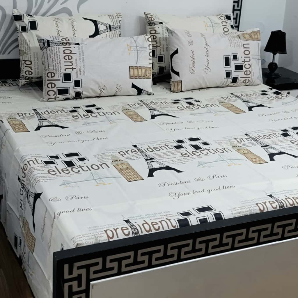 5 PC Export Quality Pure Cotton Bedsheets