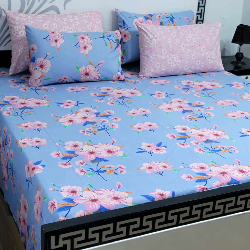 5 PC Export Quality Pure Cotton Bedsheets