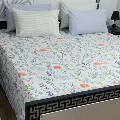 5 PC Export Quality Pure Cotton Bedsheets