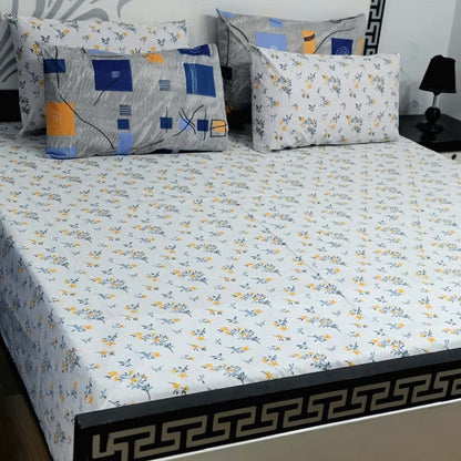 5 PC Export Quality Pure Cotton Bedsheets
