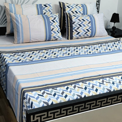 5 PC Export Quality Pure Cotton Bedsheets