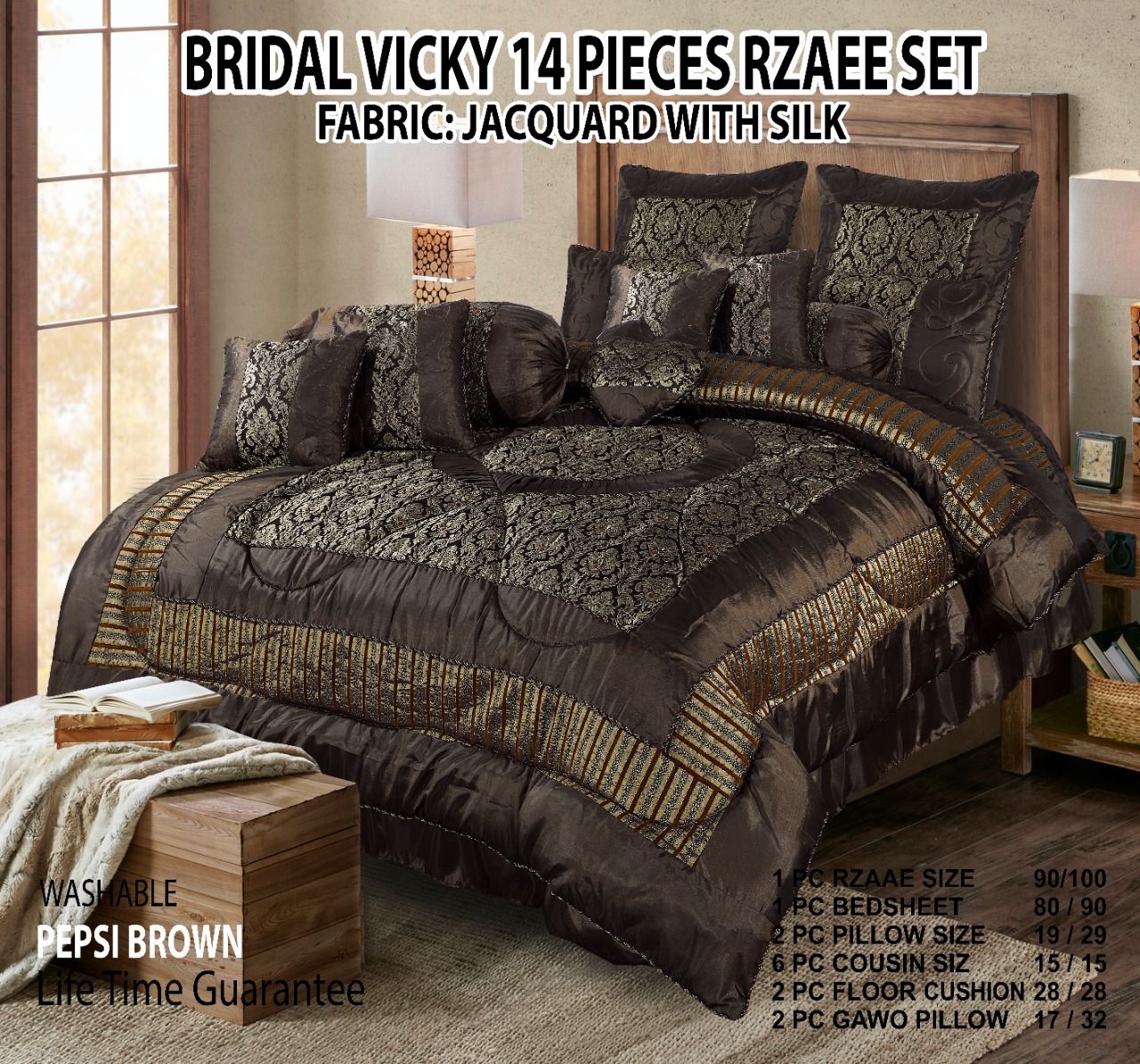 Bridal &nbsp;Vicky 14 pieces Razai set